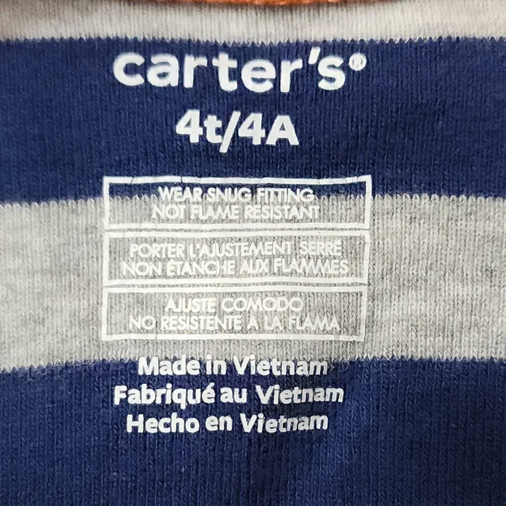 Carters Toddler Boys Dinosaur Snug Fit Cotton Pajamas Size 4T